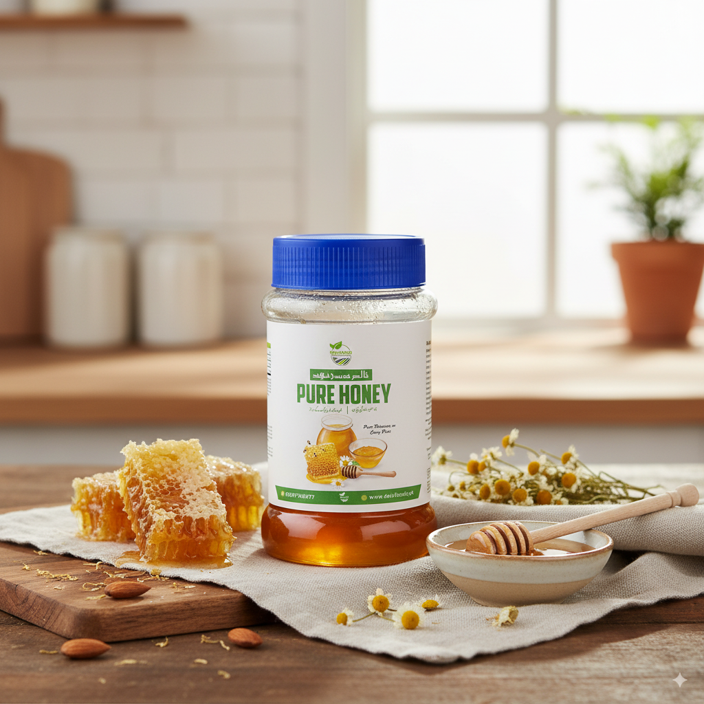 Buddle of Desi Ghee and Honey with 1/2 Kg + 1/2 Kg