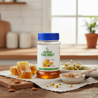 Buddle of Desi Ghee and Honey with 1/2 Kg + 1/2 Kg