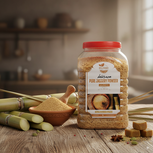 Desi Foods Pure Jaggery Powder - Natural & Wholesome Sweetener