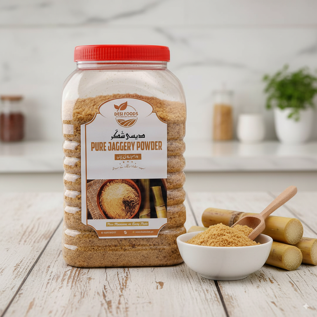 Desi Foods Pure Jaggery Powder - Natural & Wholesome Sweetener