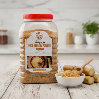 Desi Foods Pure Jaggery Powder - Natural & Wholesome Sweetener
