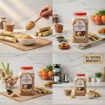 Desi Foods Pure Jaggery Powder - Natural & Wholesome Sweetener